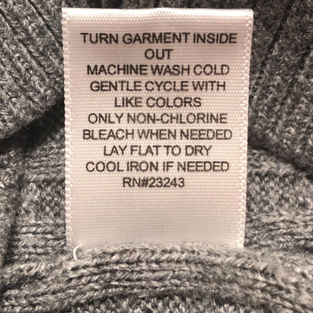 NYC Cable Knit Sweater Womens Size XL Gray Old Money Quiet Luxury Cottagecore‎ - Picture 7 of 8